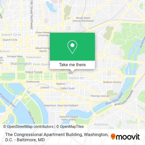 The Congressional Apartment Building map