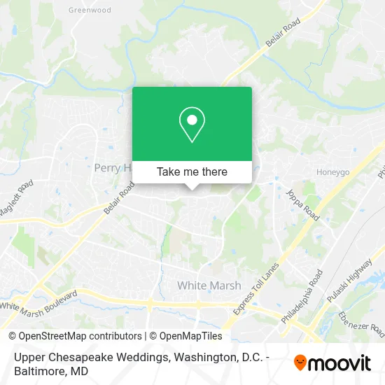 Upper Chesapeake Weddings map