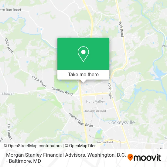 Morgan Stanley Financial Advisors map