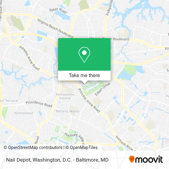 Nail Depot map