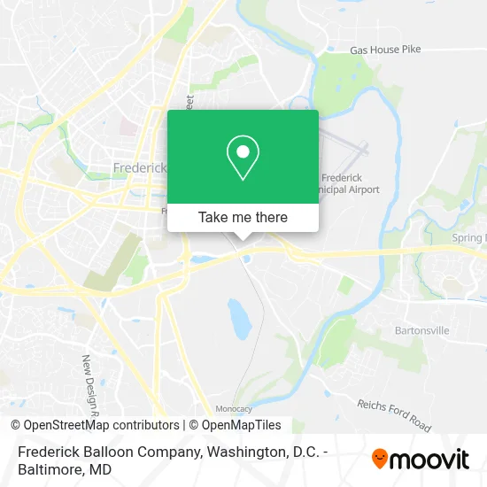 Frederick Balloon Company map