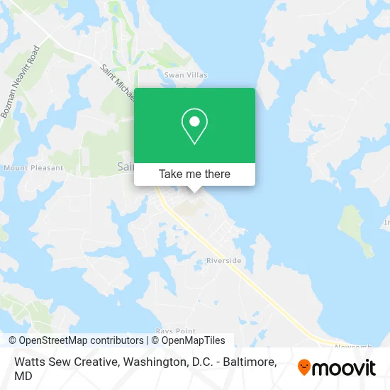 Watts Sew Creative map
