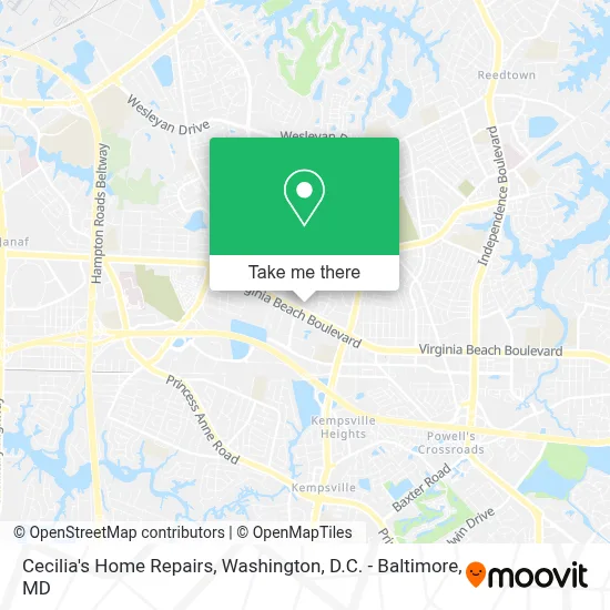 Cecilia's Home Repairs map