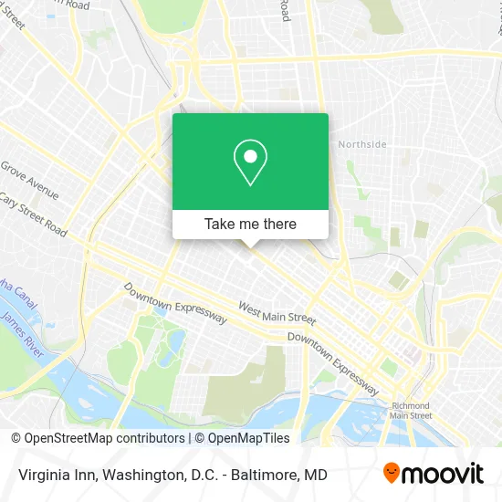 Virginia Inn map