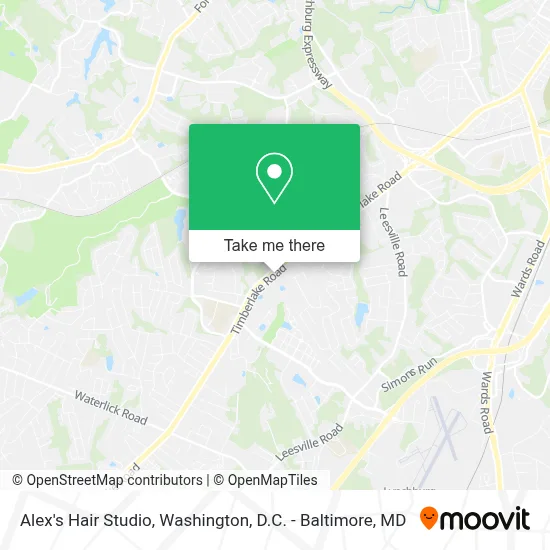 Alex's Hair Studio map