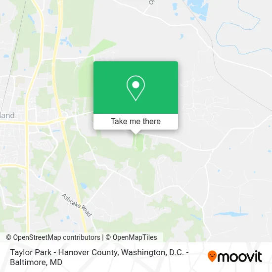 Taylor Park - Hanover County map