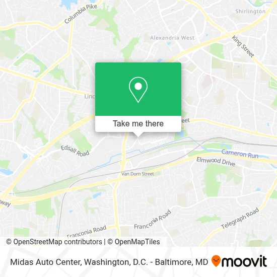 Midas Auto Center map