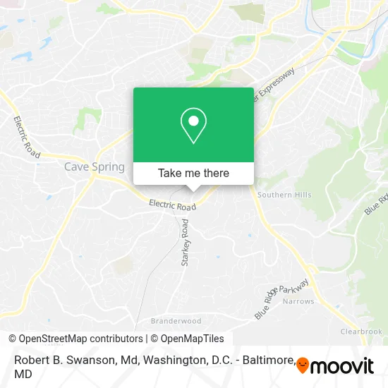Robert B. Swanson, Md map