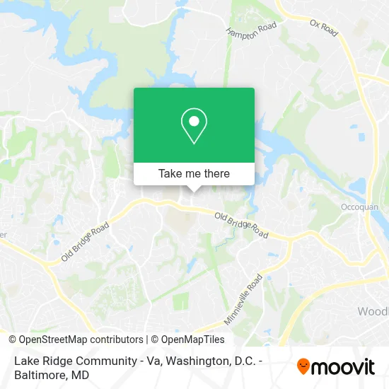 Lake Ridge Community - Va map