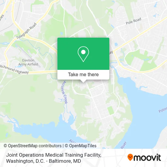 Joint Operations Medical Training Facility map
