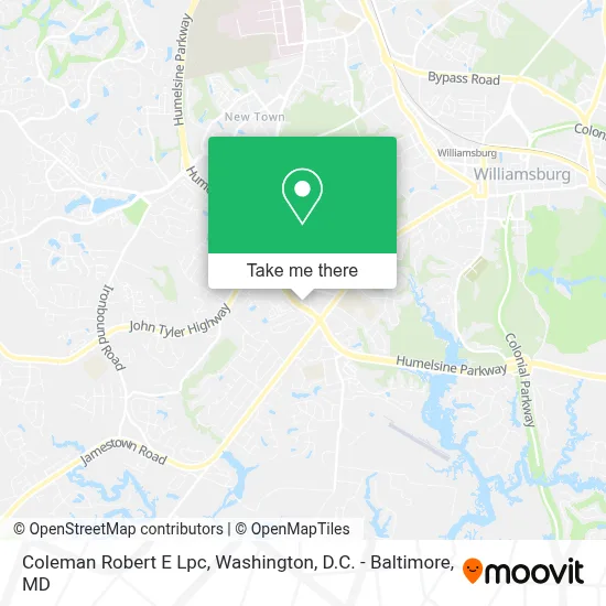Coleman Robert E Lpc map