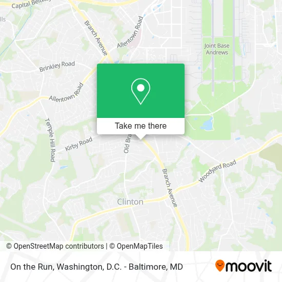 On the Run map