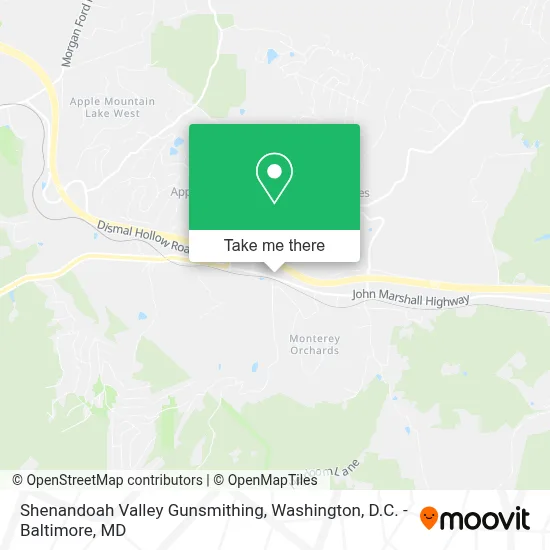 Shenandoah Valley Gunsmithing map