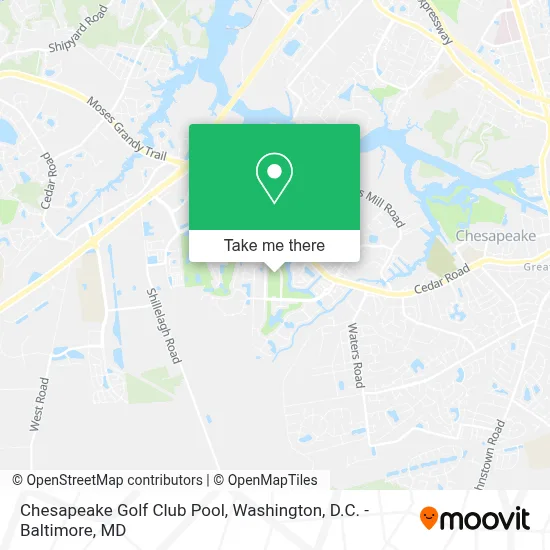 Chesapeake Golf Club Pool map