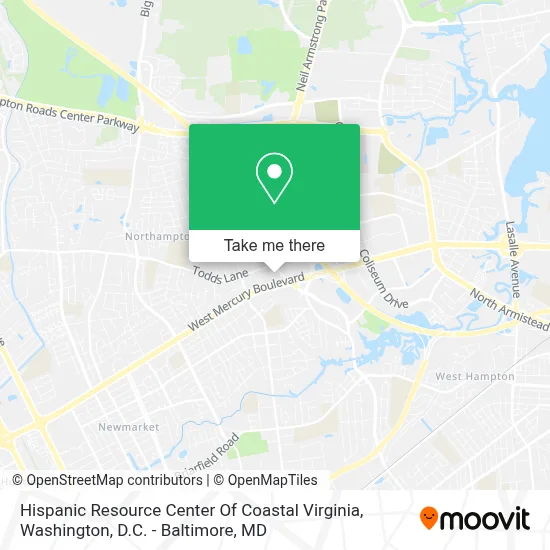 Hispanic Resource Center Of Coastal Virginia map