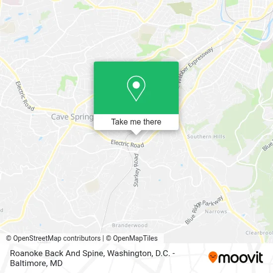 Roanoke Back And Spine map