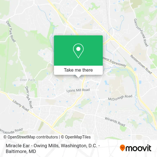 Miracle Ear - Owing Mills map
