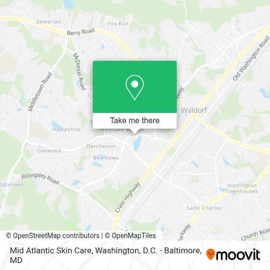 Mid Atlantic Skin Care map