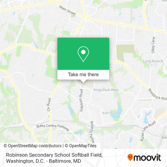 Robinson Secondary School Softball Field map