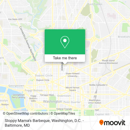 Sloppy Mama's Barbeque map