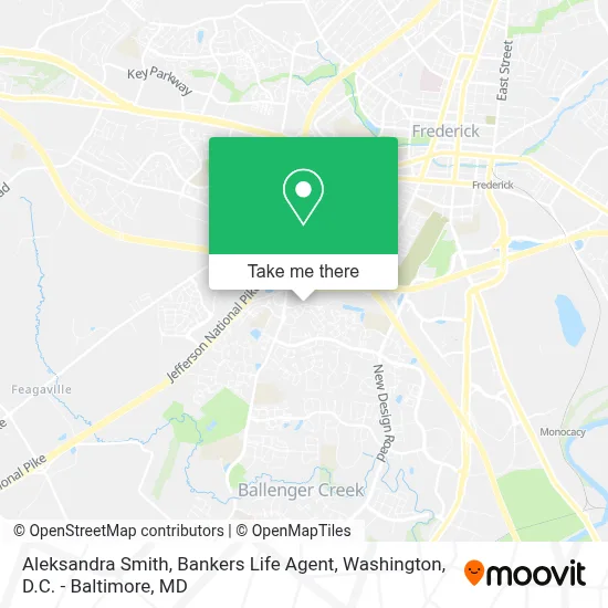 Aleksandra Smith, Bankers Life Agent map