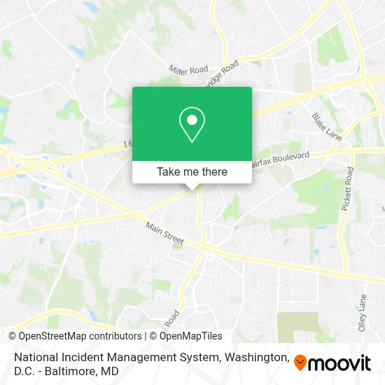 National Incident Management System map