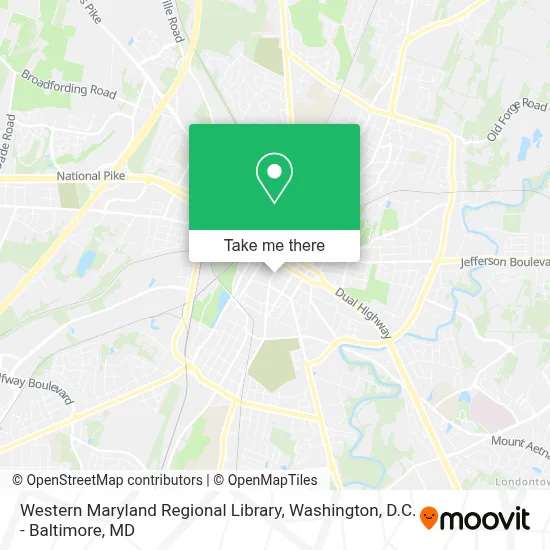 Western Maryland Regional Library map