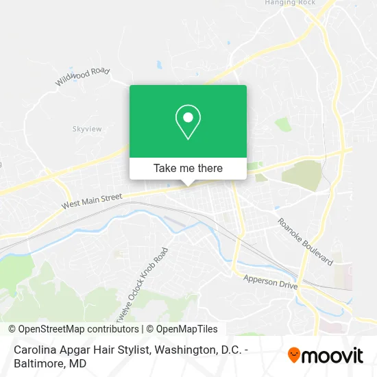 Carolina Apgar Hair Stylist map
