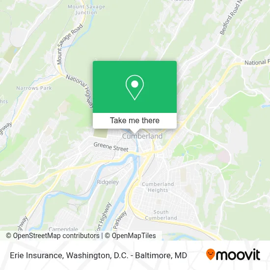 Erie Insurance map