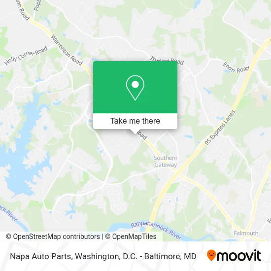 Napa Auto Parts map