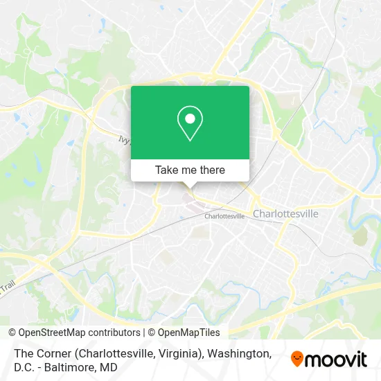 The Corner (Charlottesville, Virginia) map