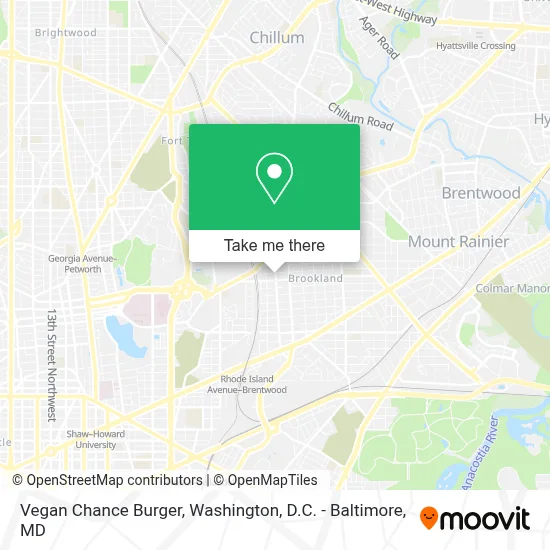 Vegan Chance Burger map