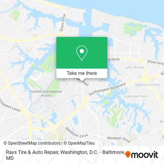 Rays Tire & Auto Repair map