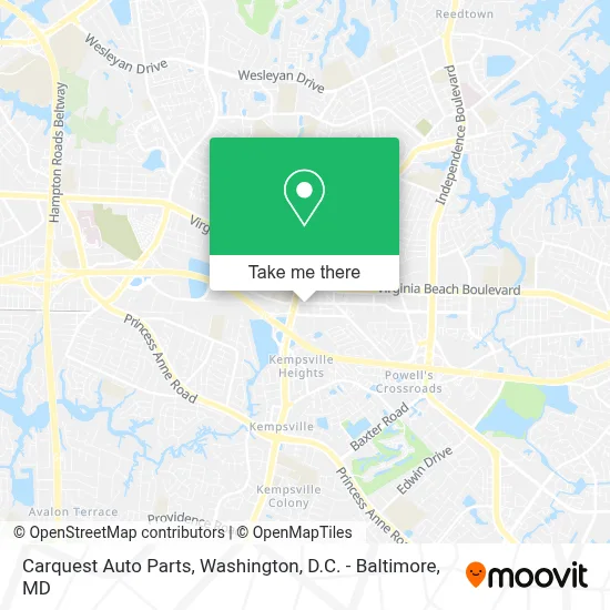 Carquest Auto Parts map