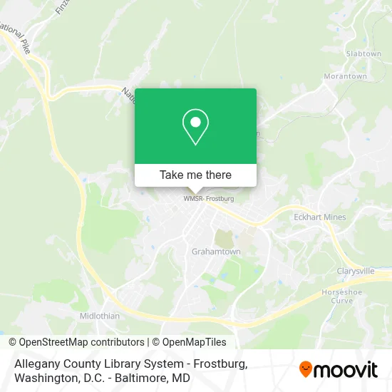Allegany County Library System - Frostburg map