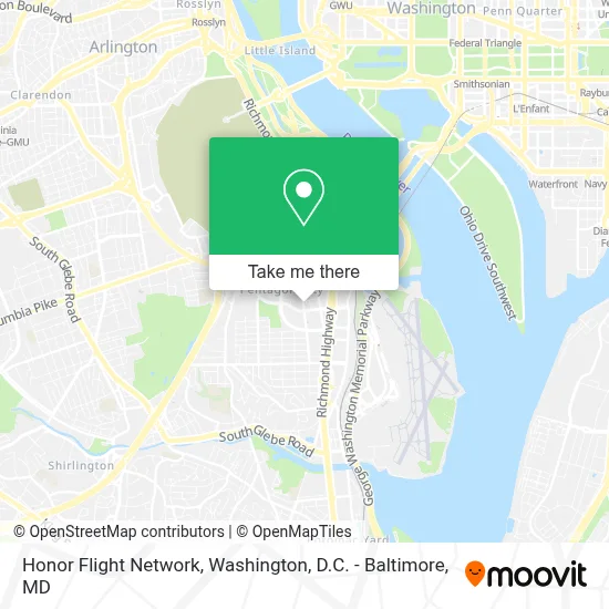 Honor Flight Network map