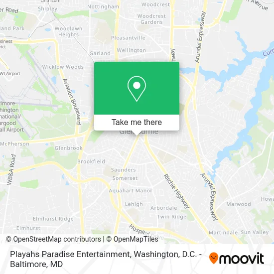 Playahs Paradise Entertainment map
