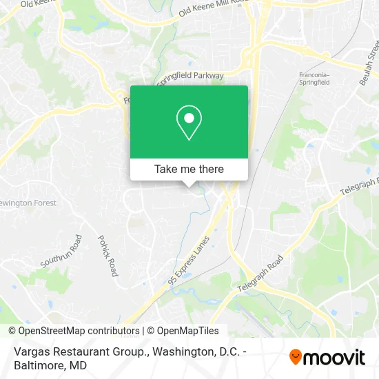 Vargas Restaurant Group. map