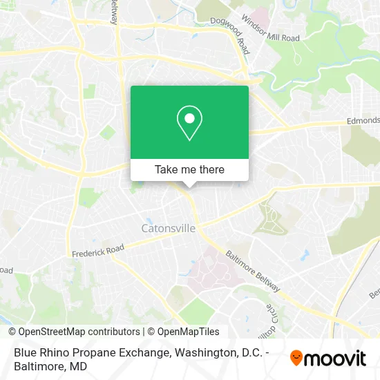 Blue Rhino Propane Exchange map
