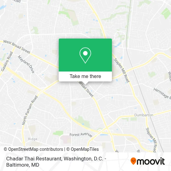 Chadar Thai Restaurant map