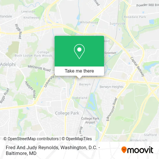 Fred And Judy Reynolds map