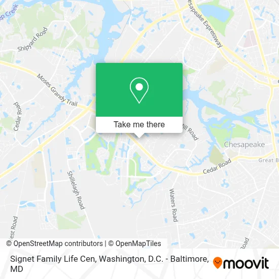 Signet Family Life Cen map