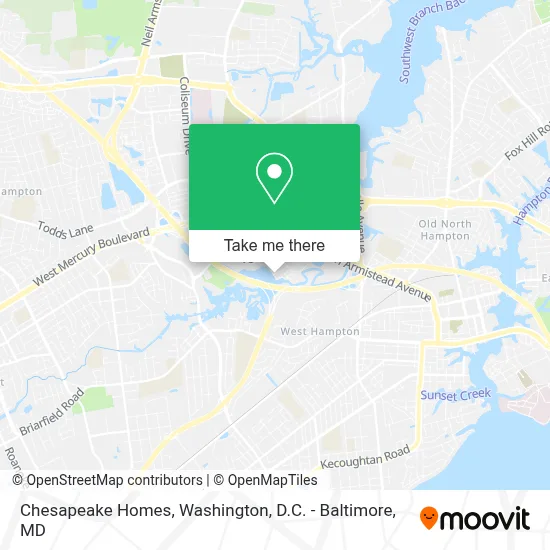 Chesapeake Homes map