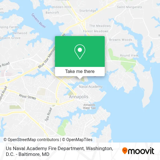Us Naval Academy Fire Department map