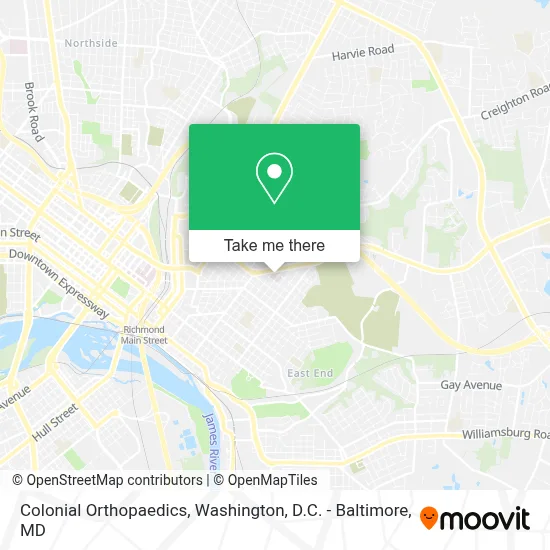 Colonial Orthopaedics map