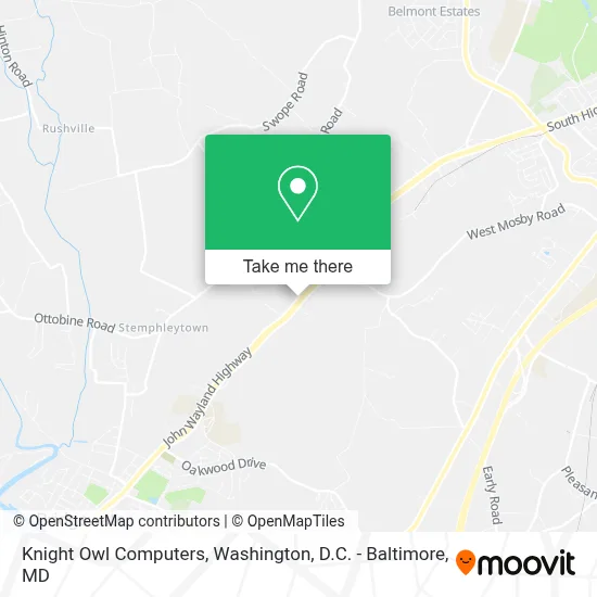 Knight Owl Computers map