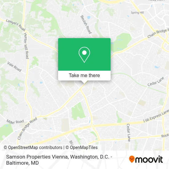 Samson Properties Vienna map
