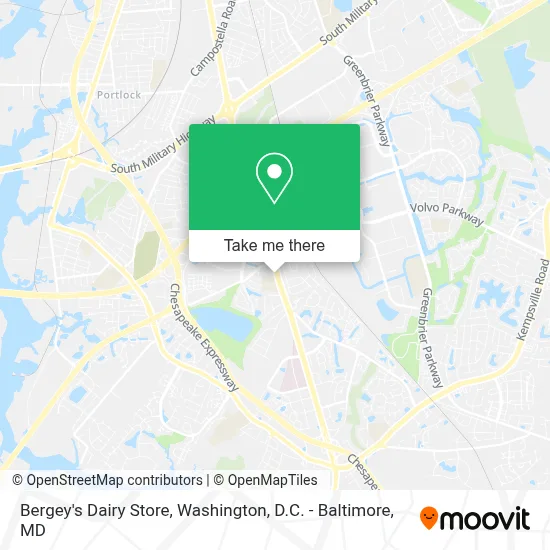 Bergey's Dairy Store map