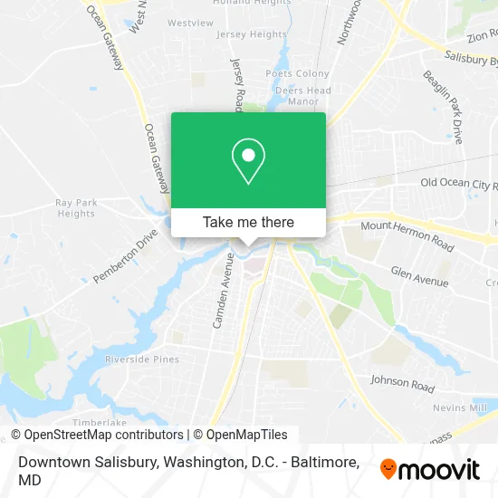 Downtown Salisbury map