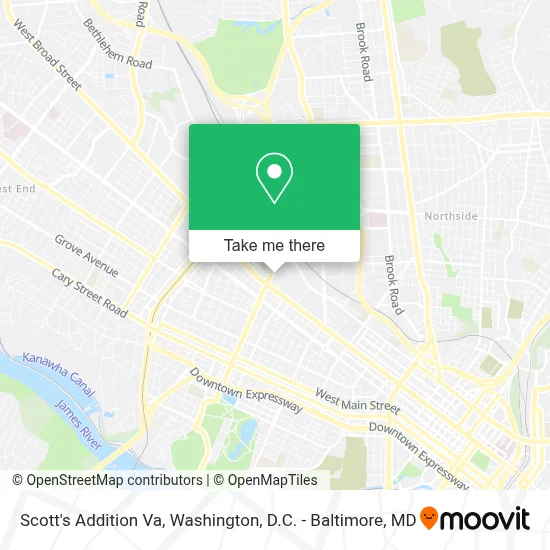 Scott's Addition Va map